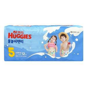 하기스 물놀이 기저귀 팬티형 5단계 팬티 특대형 공용 12매