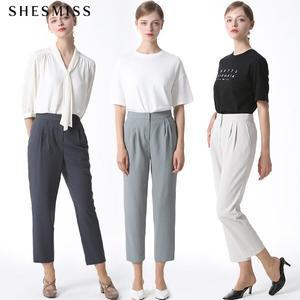 [쉬즈미스]SHESMISS)] 배기핏 투턱 팬츠 (택가격: 158000원)