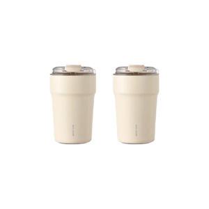 락앤락 메트로 카페 세라믹 텀블러 400ML 아이보리, 2개