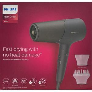 필립스 5000 시리즈 써모 쉴드 헤어드라이기 BHD538/19 2200W (블랙, 접이식) hmn