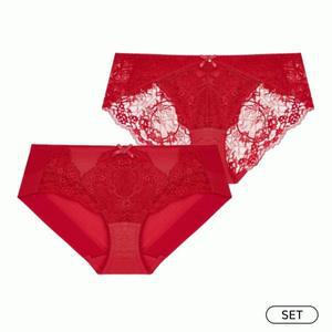 에블린 [2종] 메리 홀리데이 헴팬티+레이스팬티 EBWQC4T20R外 EBWQC4T20R2PSSET