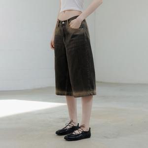 [판도라핏]Faded Denim Bermuda Shorts
