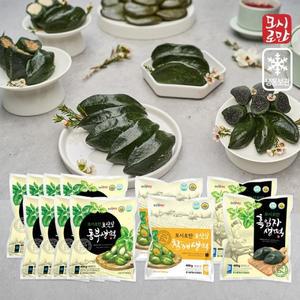 모시로만 모싯잎 동부생떡8봉 + 참깨생떡2봉 + 흑임자생떡2봉 (총 120개입)