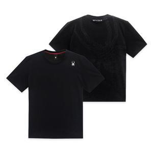 [스파이더]SPYDER 맨즈 스파이더 웹 반팔 티셔츠 FM1SPJMCNRS301M-BLK