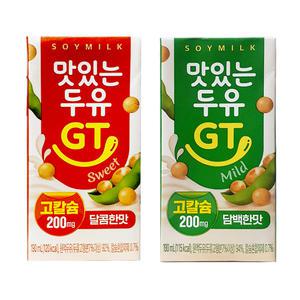 남양 맛있는두유GT 달콤한맛 190mlx24팩+담백한맛 190mlx24팩