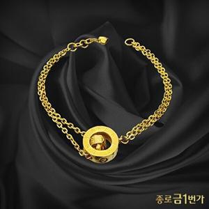 [종로금1번가]여자 순금 팔찌 러브  3.75g