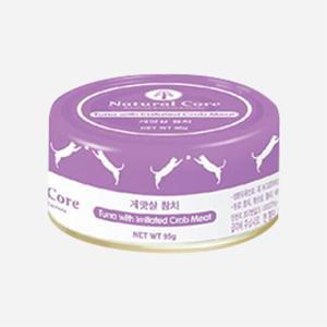 [12개세트] 네츄럴코어 고양이캔 참치게맛살 95g