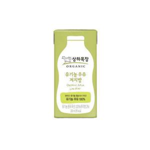 상하목장 유기농 저지방 멸균우유 200ml 24개