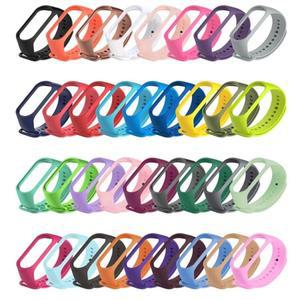 호환 샤오미 Mi Band 7 6 5 4 3 손목 밴드 실리콘 스트랩 스트랩 correa 워치 액세서리
