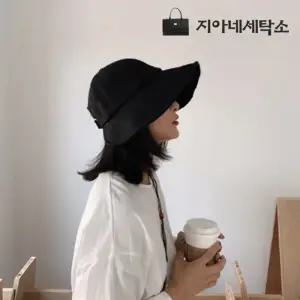 [지아네세탁소] 프리스린넨햇 여성모자 여름모자 썬캡 자외선차단