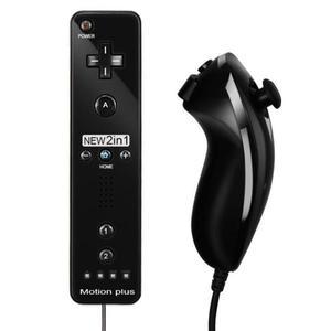 닌텐도 Wii 콘솔 조이스틱 조이패드용 리모컨 및 Nunchuck 컨트롤러, 모션 플러스 내장 게임패드, 2 in 1