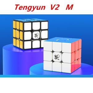 Tengyun V2 M 3x3x3 마그네틱 큐브 전문 Dayan / v2m 매직 스피드 2x2 퍼즐 교육 장난감