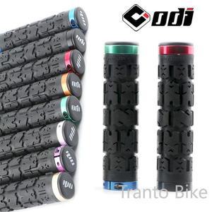 ODI 자전거 핸들 바 그립, 더블 잠금 링, 산악 편안한 충격 흡수 MTB 커프, 미끄럼 방지