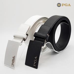 PGA 여성 남성 다이아 버클 패턴 이태리 천연 소가죽 골프 벨트