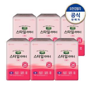 스타일 라이너 여성 무향 롱 28매x6팩+견본2매