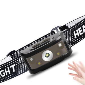 USB 충전식 모션센서 LED 라이트 헤드랜턴