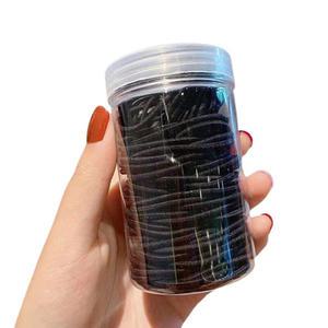 짱짱한 머리 고무줄 100P 세트 블랙