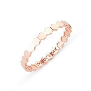 14k 심플 헥사 반지
