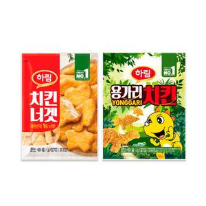 공식 하림 용가리치킨 300g 1봉 + 하림 치킨너겟 300g 1봉