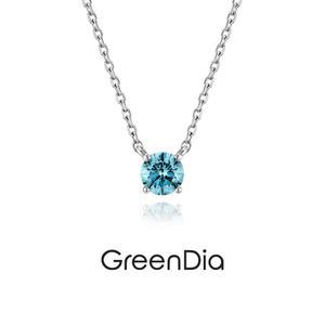 갤러리아 [그린다이아] 클래식 4 블루 14K 0.1ct 목걸이