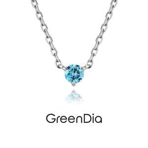 갤러리아 [그린다이아] 더 밸런스(블루) 14K 0.1ct 목걸이