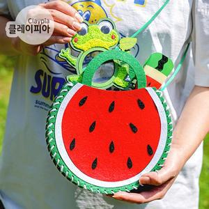[클레이피아]여름만들기 DIY 펠트 수박 가방 만들기