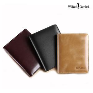 WilliamCambell (윌리엄캠벨) 소가죽 남성 카드지갑 명함 여성 남자 학생 미니 반 지갑 WN776