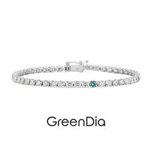 갤러리아 [그린다이아] 블루 인 뉴욕 18K 0.1ct 테니스 팔찌