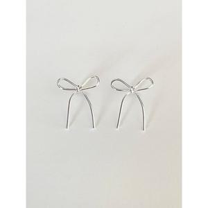 갤러리아 Bow Earrings 실버