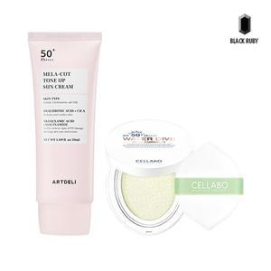 아트델리 멜라컷 톤업 선크림 50ml + 셀라보 선쿠션 시즌2 23g
