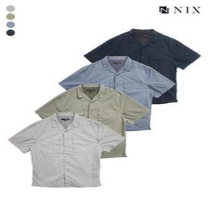 [닉스][NIX]남)노치드카라 세미오버핏 반팔셔츠(FNQMCSH102P