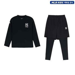갤러리아 MLB키즈 베이직 래쉬가드 레깅스 세트(7ASWB0553/7ASWB1153-50BKS)