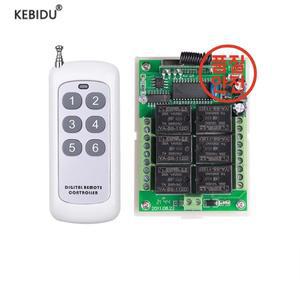 리모컨 원격 제어 433mhz DC 12V 6 채널 RF 무선 스위치 릴레이 시스템 수신기 315 MHz 범용