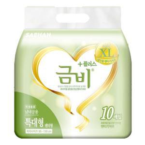 금비 플러스 팬티형 성인기저귀 특대형 10개입 2팩 (총20개)
