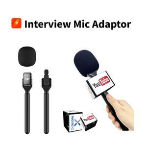 인터뷰 마이크 어댑터 핸드헬드 핸들 DJI MIC 2/Boya Link/MOMA Lark용 콜드 슈 클립 미니