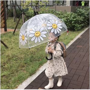 FOOI KC인증 데이지 유아투명우산 돔형 자동우산