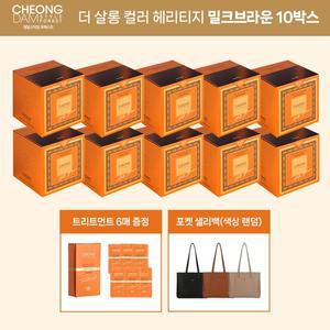 [청담스타일] 포레스트 더 살롱 컬러 헤리티지 10박스+트리트먼트1+포켓 샐리백(색상 랜덤)