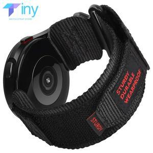 갤럭시 시계 7 6 5 4 40mm 44mm 밴드 6 클래식 43 47mm 나일론 루프 팔찌 액티브 GearS3 용 22mm 20mm 전술 스포츠 스트랩