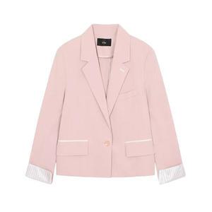 [르샵][르샵(LeShop)] 롤업 포인트 원버튼 크롭 자켓  (택가격 169000원)