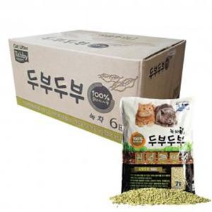 테비 녹차 두부 7ℓX 6개타비두부모래 천연고양이 고양이용 모레 화장실 응고형 콩비지 향모래 캣화장실