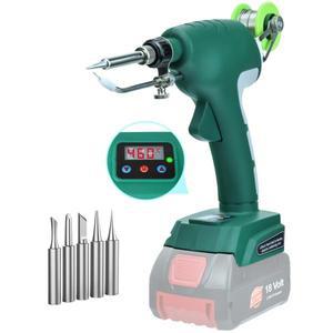 75W 전기 솔더 건 무선 납땜 인두 키트(디지털 디스플레이 포함) Bosch 18V 배터리용 고속 용접 도구(배터
