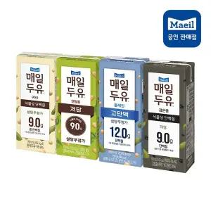 매일두유 [맛보기/ 고단백+검은콩+렌틸콩+99.9 각6팩] 총24팩