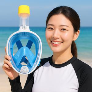 스노클장비 스노쿨링 풀페이스 마스크 SFM시리즈 스노쿨링세트 스노쿨 스노클 마스크 물안경 안경 호흡기 투사 프리다이빙 잠수경 호핑투어 여행용 스윔고글 여름 물놀이 수경 수중 숨대롱