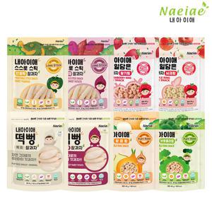 [내아이애] 유기농 아이과자 베스트 혼합구성 8종 세트