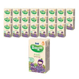 [소비기한 임박] 요미요미주스 보라당근포도, 125ml, 24개