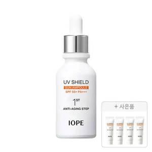 아이오페 UV쉴드 선 앰플 40ml, 1개 + 증정(UV쉴드 선 앰플 10ml, 2개 + 선 프로텍터, 10ml, 2개)