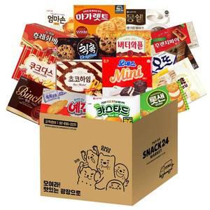 [스낵24] 사무실 대용량 꽝꽝 탕비실 박스 과자세트 16p