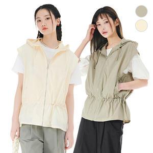 [체이스컬트] HOOD 스트링 VEST/2Color