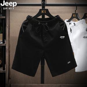 JEEP SPIRIT 남성용 여름 레저 스포츠 얇은 통기성 반바지