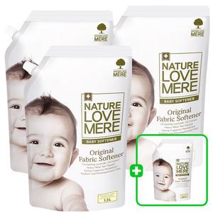 아기섬유유연제 1300ml 리필형 3팩 (GIFT) 850ml 리필 1팩더 총4팩(향선택가능)